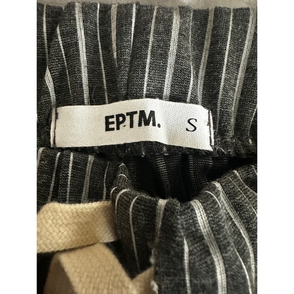 EPTM Striped Track Pants with Side Zippers Women's Size S Black White - Picture 3 of 5